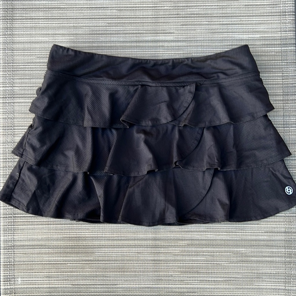 ๐ฏLija Fuse Flounce Skort Skirt Black Size Medium - Picture 3 of 10
